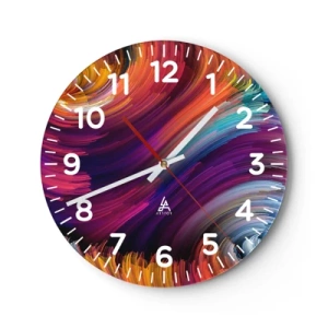 Reloj de pared - Reloj de vidrio - El comienzo de un nuevo mundo - 30x30 cm
