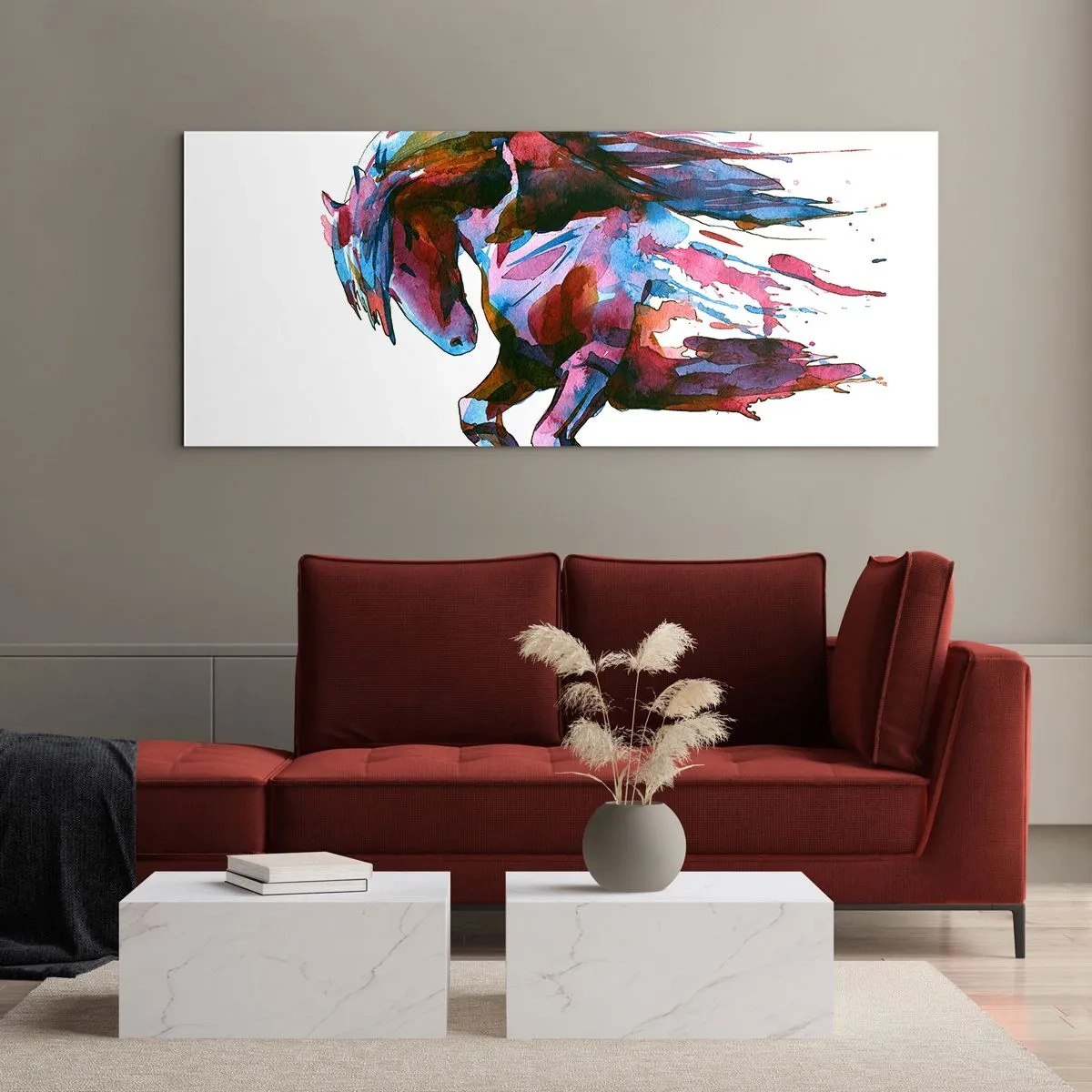 Cuadro sobre vidrio - Impresiones sobre Vidrio - En éxtasis - 90x30 cm