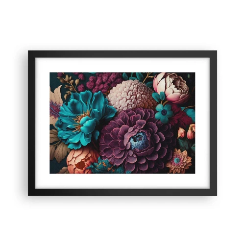Póster en marco negro - Naturaleza en abundancia - 40x30 cm