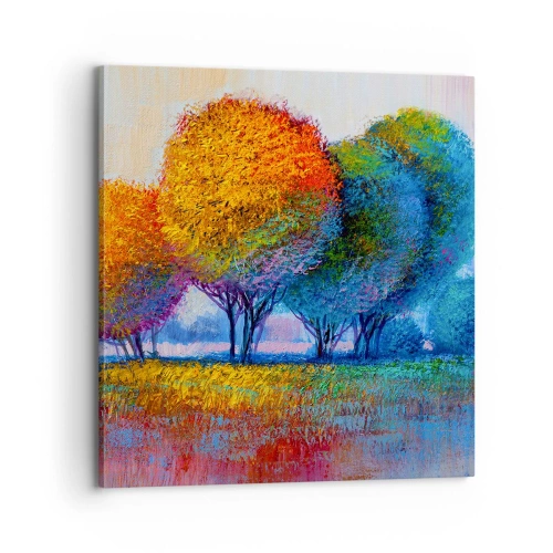 Cuadro sobre lienzo - Impresión de Imagen - Un conjunto de colores llamativos - 70x70 cm
