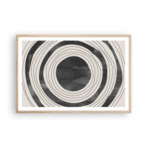 Póster en marco roble claro - En el centro mismo - 91x61 cm