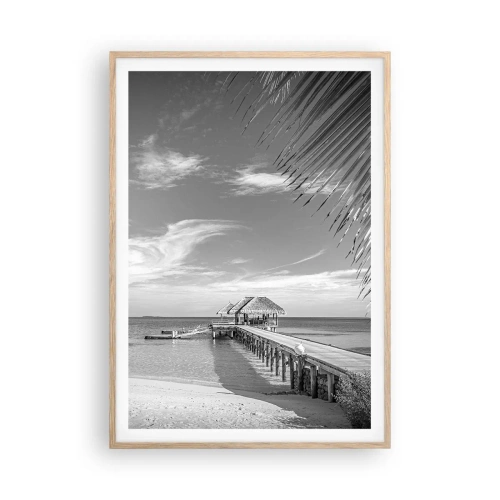 Póster en marco roble claro - ¿Un recuerdo o un sueño? - 70x100 cm