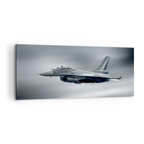 Cuadro sobre lienzo - Impresión de Imagen - ¿Quieres un reto? - 100x40 cm