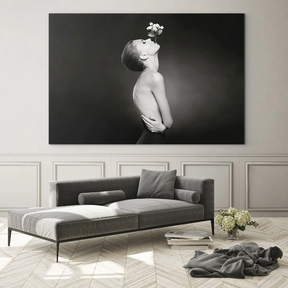 Cuadro sobre vidrio - Impresiones sobre Vidrio - Elegancia excéntrica - 70x50 cm