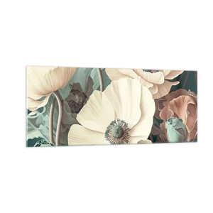 Cuadro sobre vidrio - Impresiones sobre Vidrio - Susurro de amapolas - 100x40 cm
