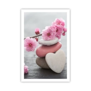 Póster - Felicidad con la flor del cerezo - 61x91 cm