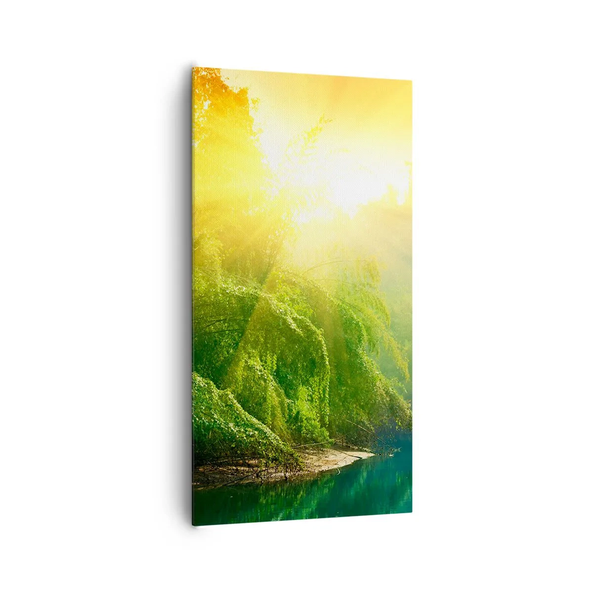 Cuadro sobre lienzo - Impresión de Imagen - Ahogarse en el sol y la sombra - 65x120 cm