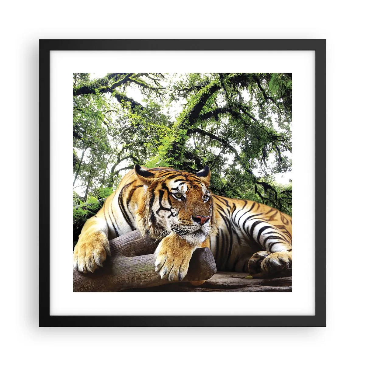 Póster en marco negro - Atentamente - 40x40 cm