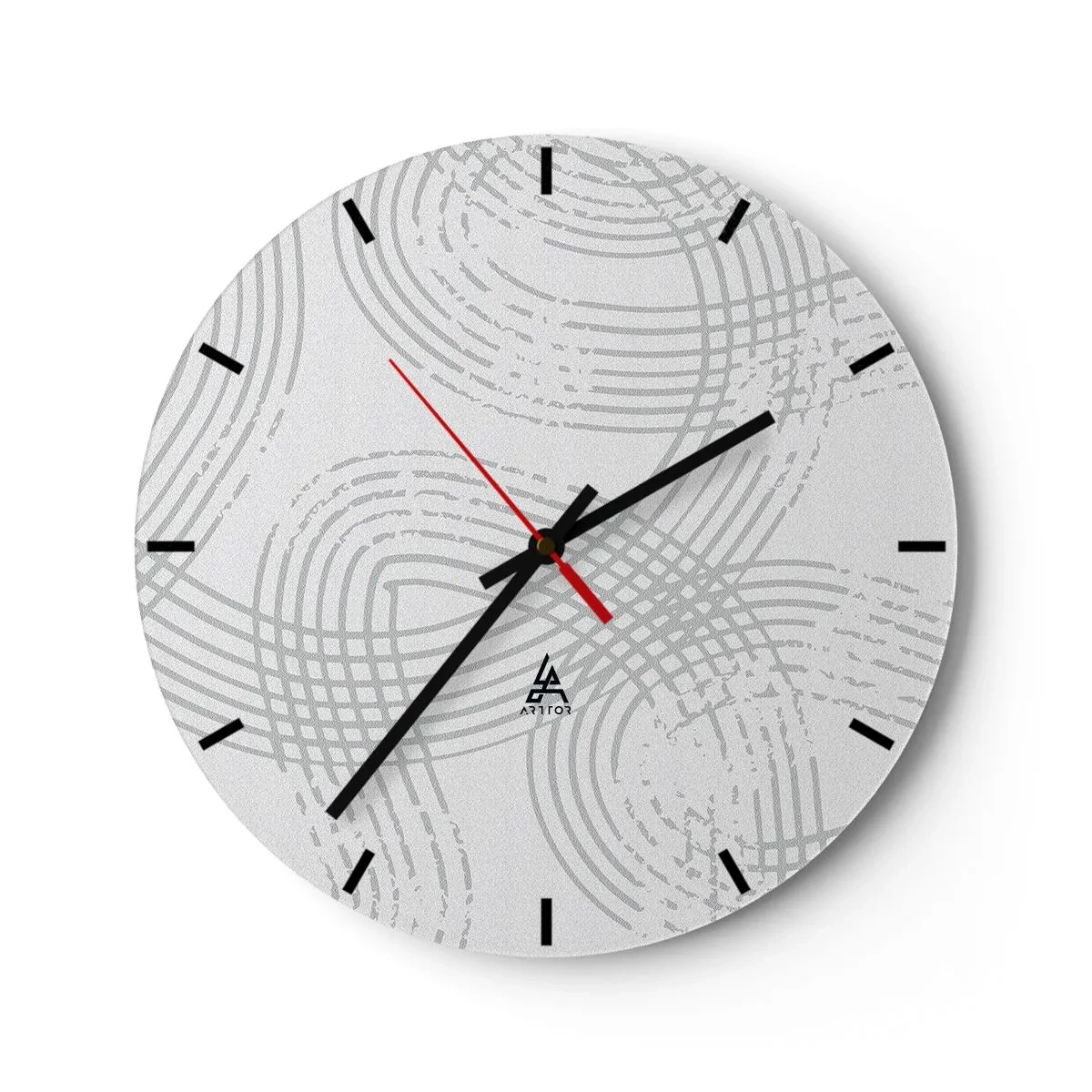 Reloj de pared - Reloj de vidrio - No hay camino recto - 40x40 cm