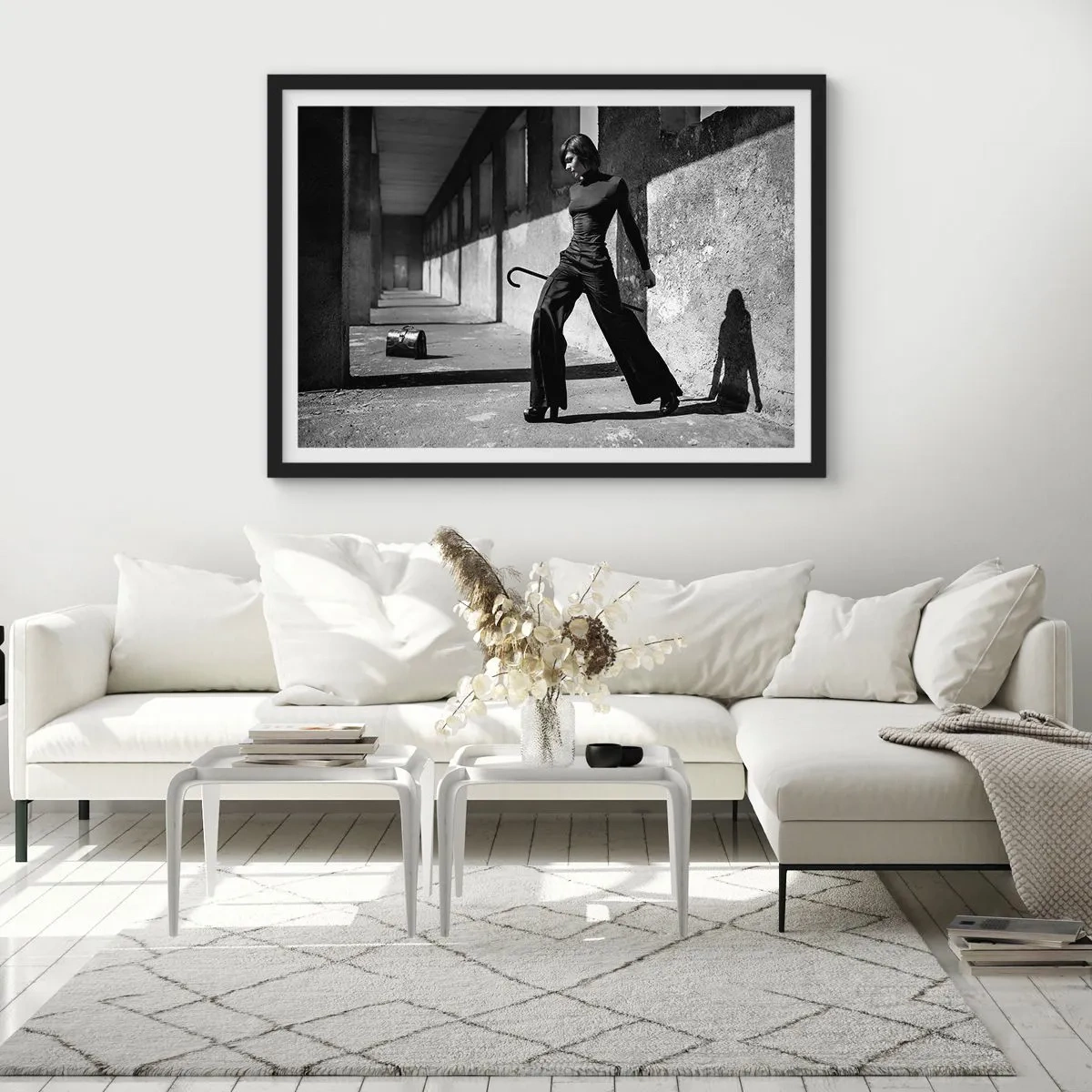 Póster en marco negro -  Elegancia urbana - 40x30 cm