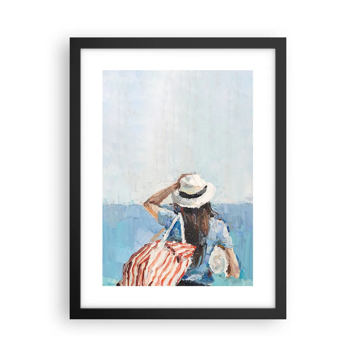 Póster en marco negro - Bienvenida a tus vacaciones - 30x40 cm