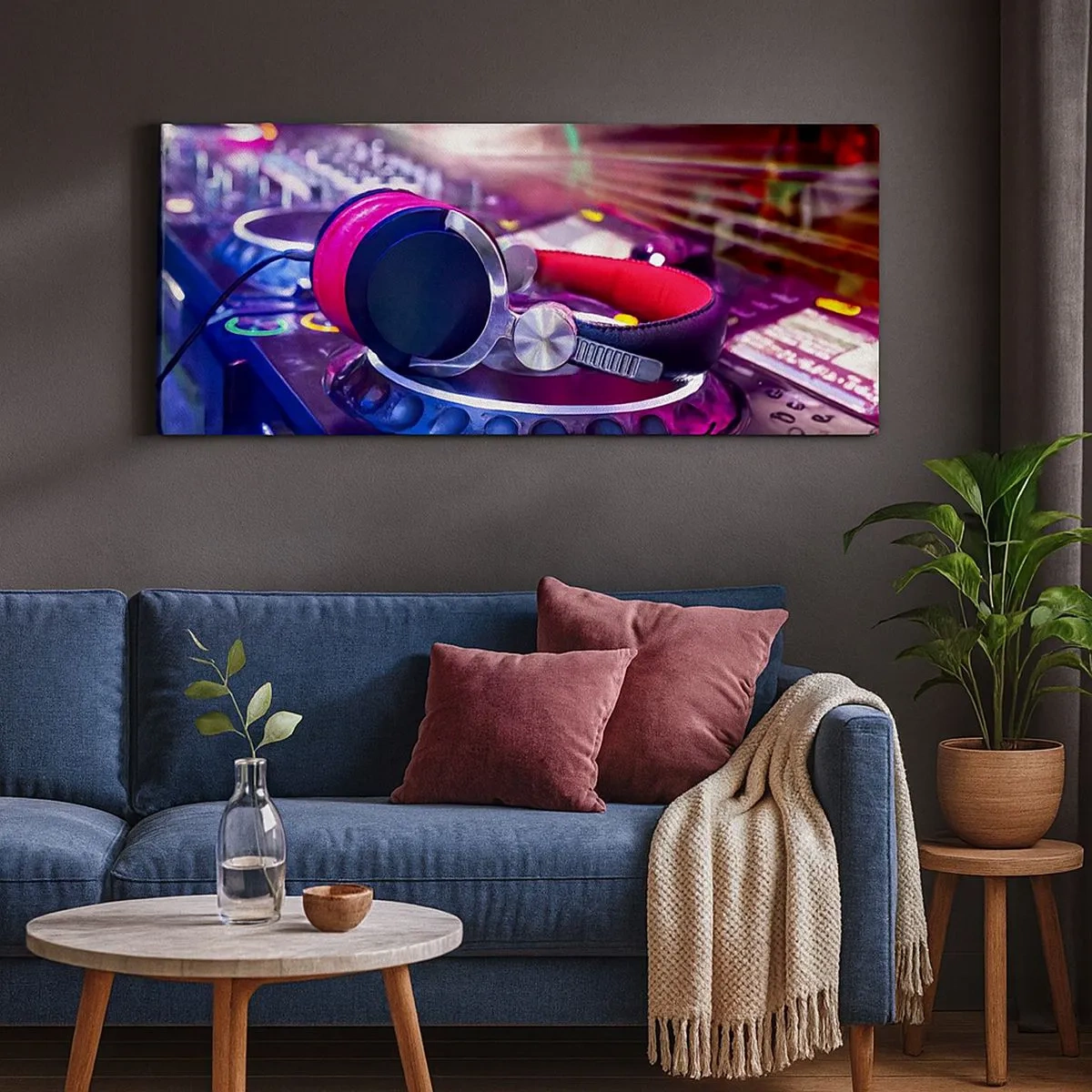 Cuadro sobre lienzo - Impresión de Imagen - Empieza la fiesta - 100x40 cm