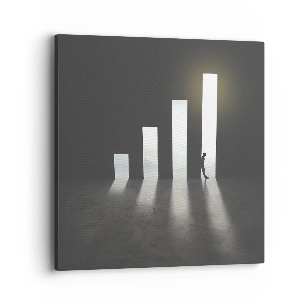 Cuadro sobre lienzo - Impresión de Imagen - El camino del éxito - 40x40 cm