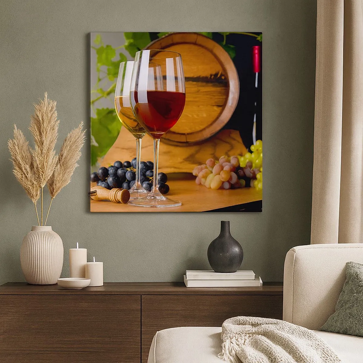 Cuadro sobre lienzo - Impresión de Imagen - Como los Vintages maestros - 30x30 cm