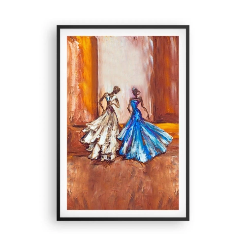 Póster en marco negro - Un elegante dúo - 61x91 cm