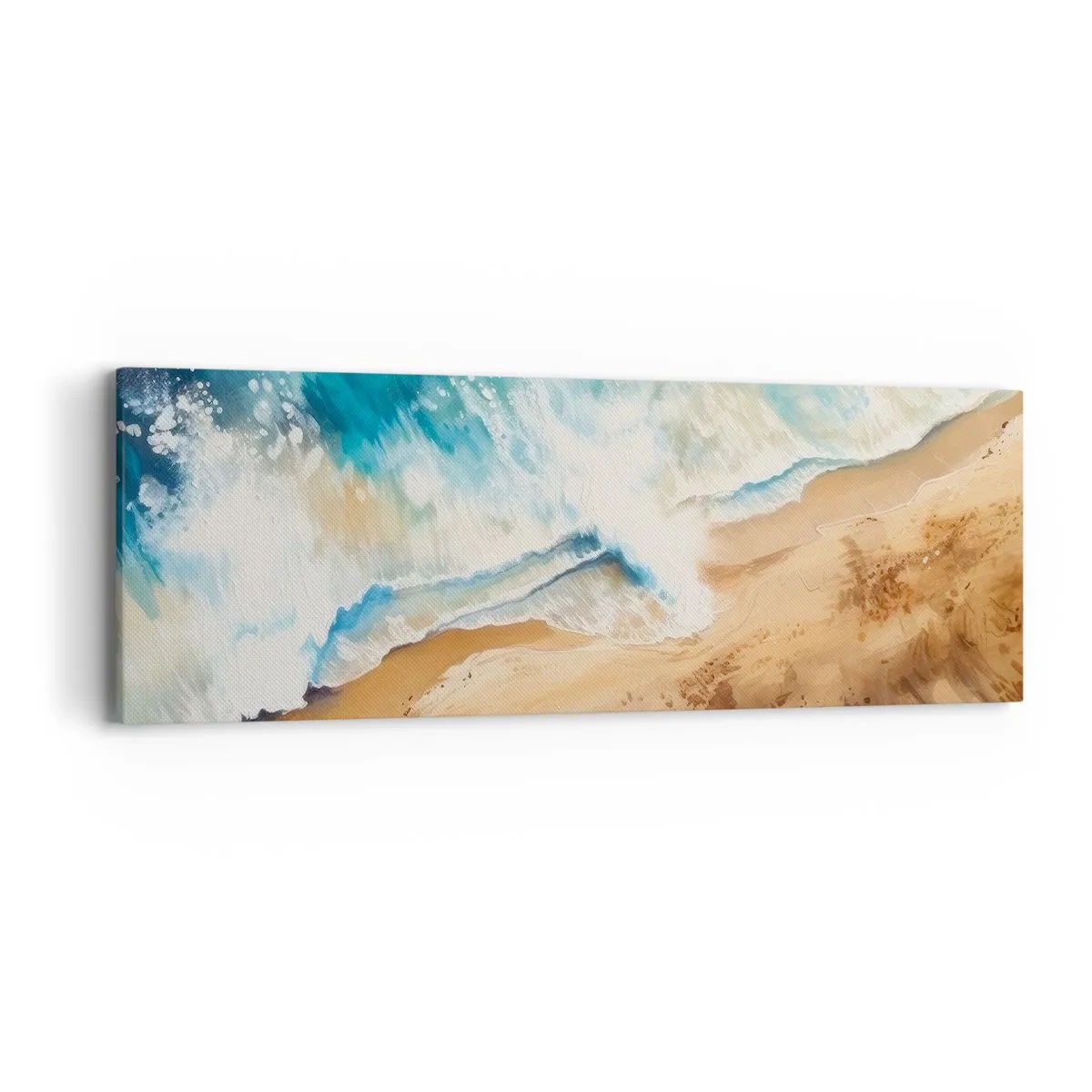Cuadro sobre lienzo - Impresión de Imagen - Olas recurrentes - 90x30 cm
