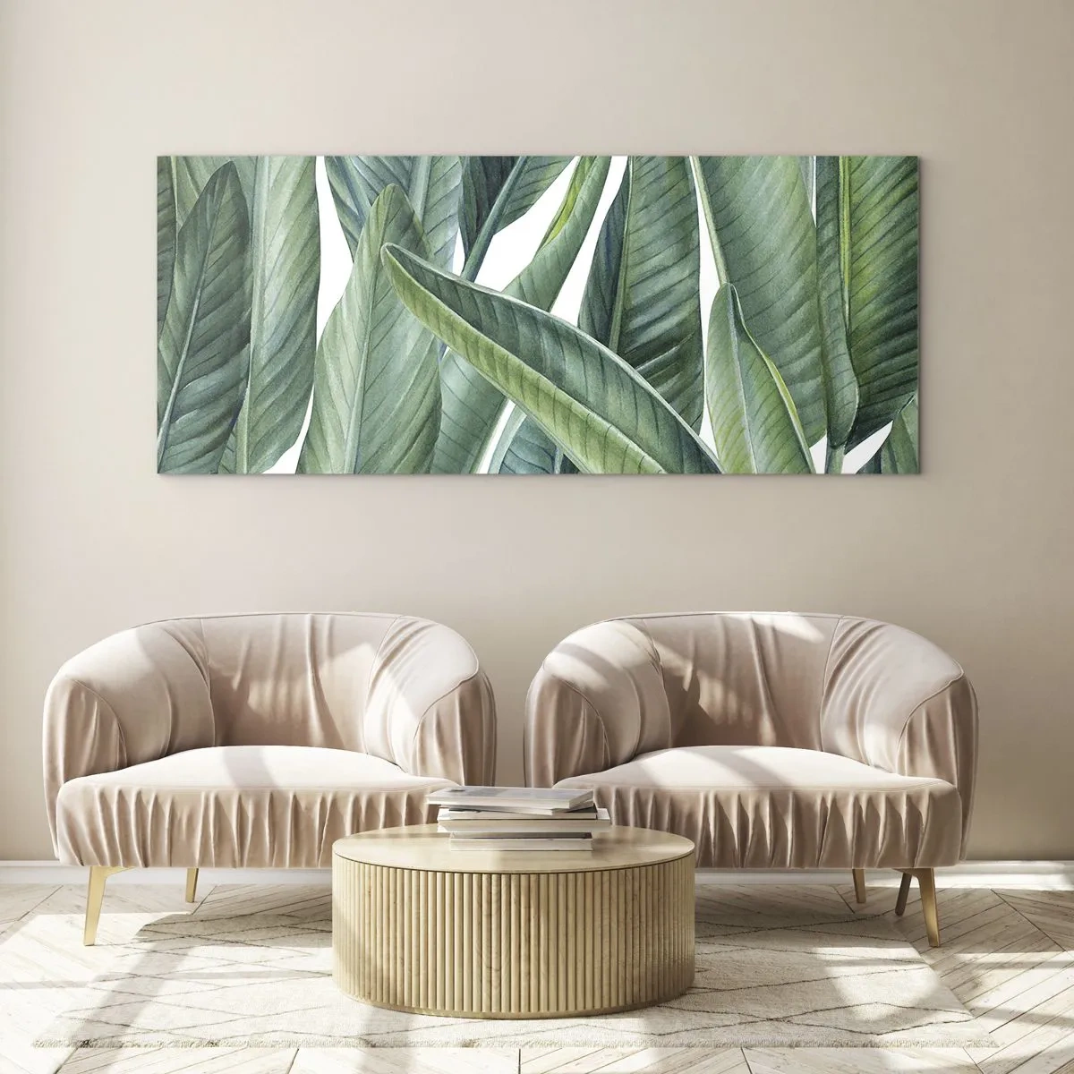 Cuadro sobre vidrio - Impresiones sobre Vidrio - Vegetación en estado puro - 100x40 cm