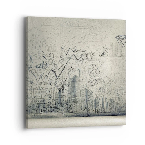 Cuadro sobre lienzo - Impresión de Imagen - Mi gloriosa vida en la ciudad - 40x40 cm