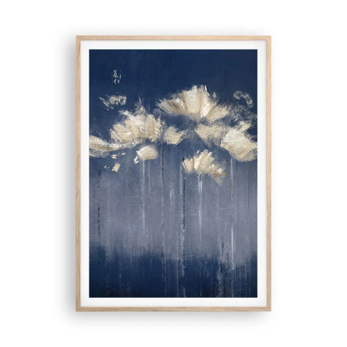 Póster en marco roble claro - Como pétalos al viento - 70x100 cm