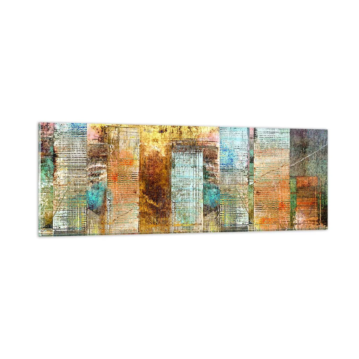 Cuadro sobre vidrio - Impresiones sobre Vidrio - Metrópolis soleada - 90x30 cm