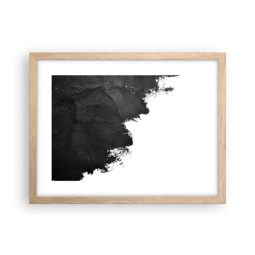 Póster en marco roble claro - Elementos: tierra - 40x30 cm