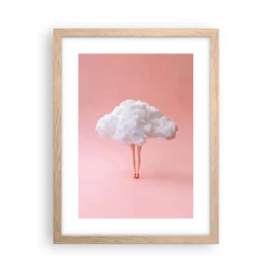 Póster en marco roble claro - Dulce promesa - 30x40 cm