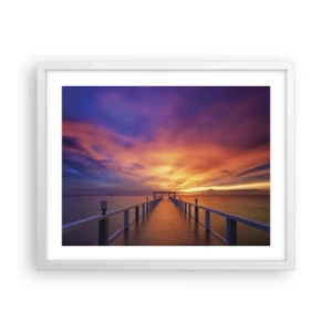 Póster en marco blanco - Sin fin - 50x40 cm