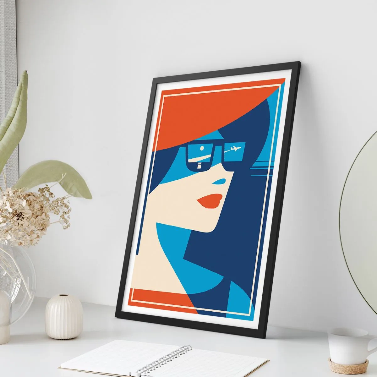 Póster en marco negro - Cartel de vacaciones - 40x50 cm