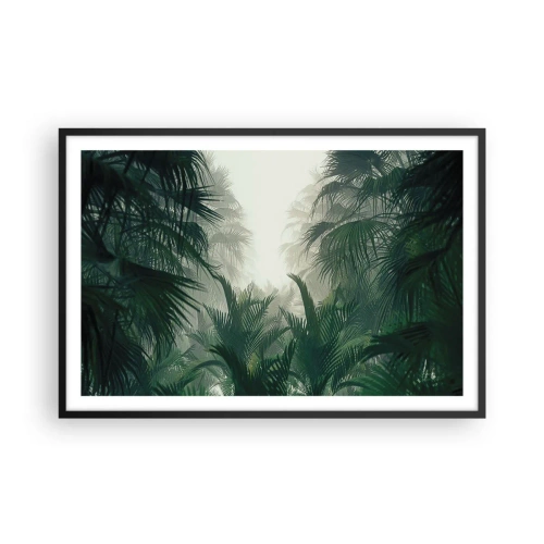 Póster en marco negro - Misterio tropical - 91x61 cm