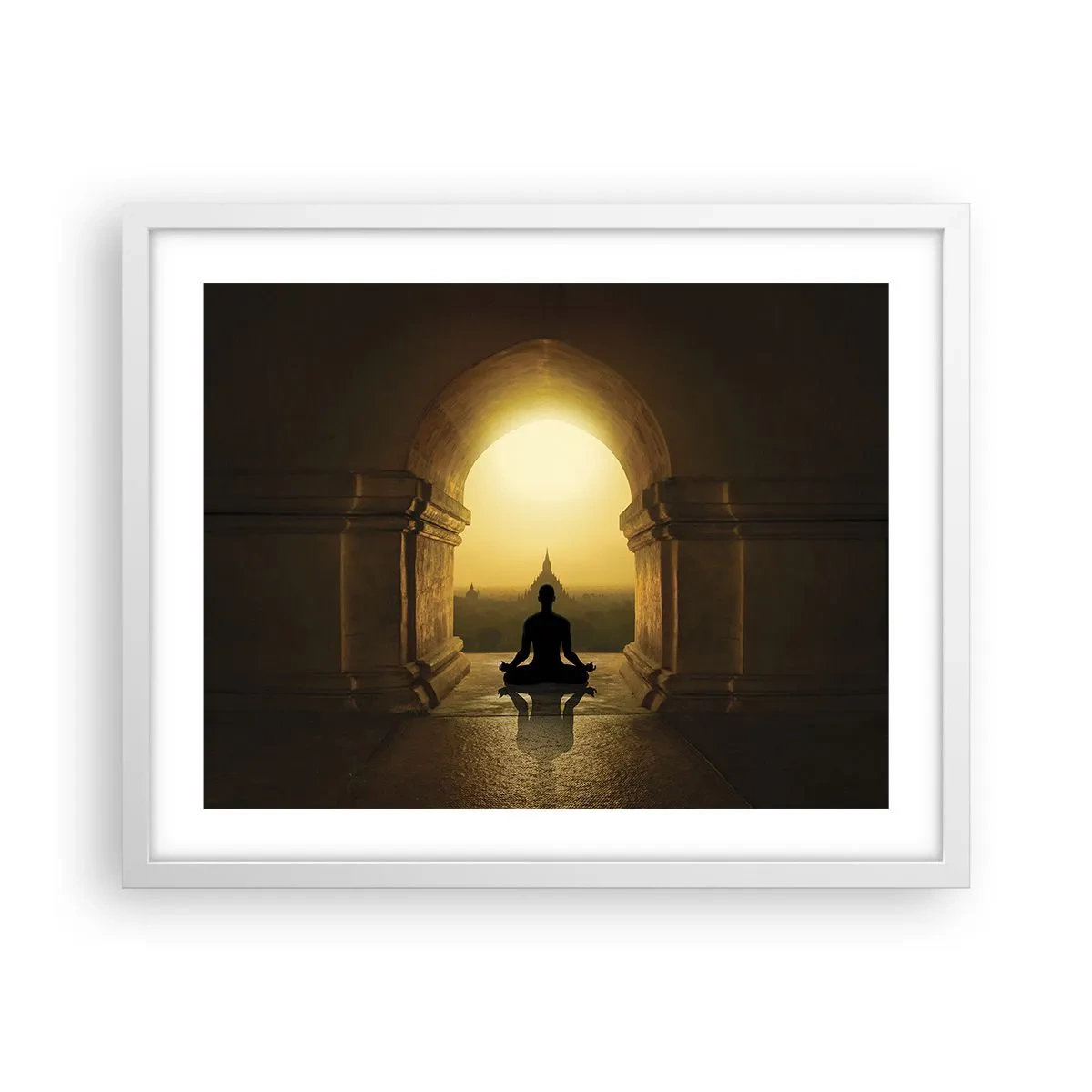 Póster en marco blanco - Armonía total - 50x40 cm