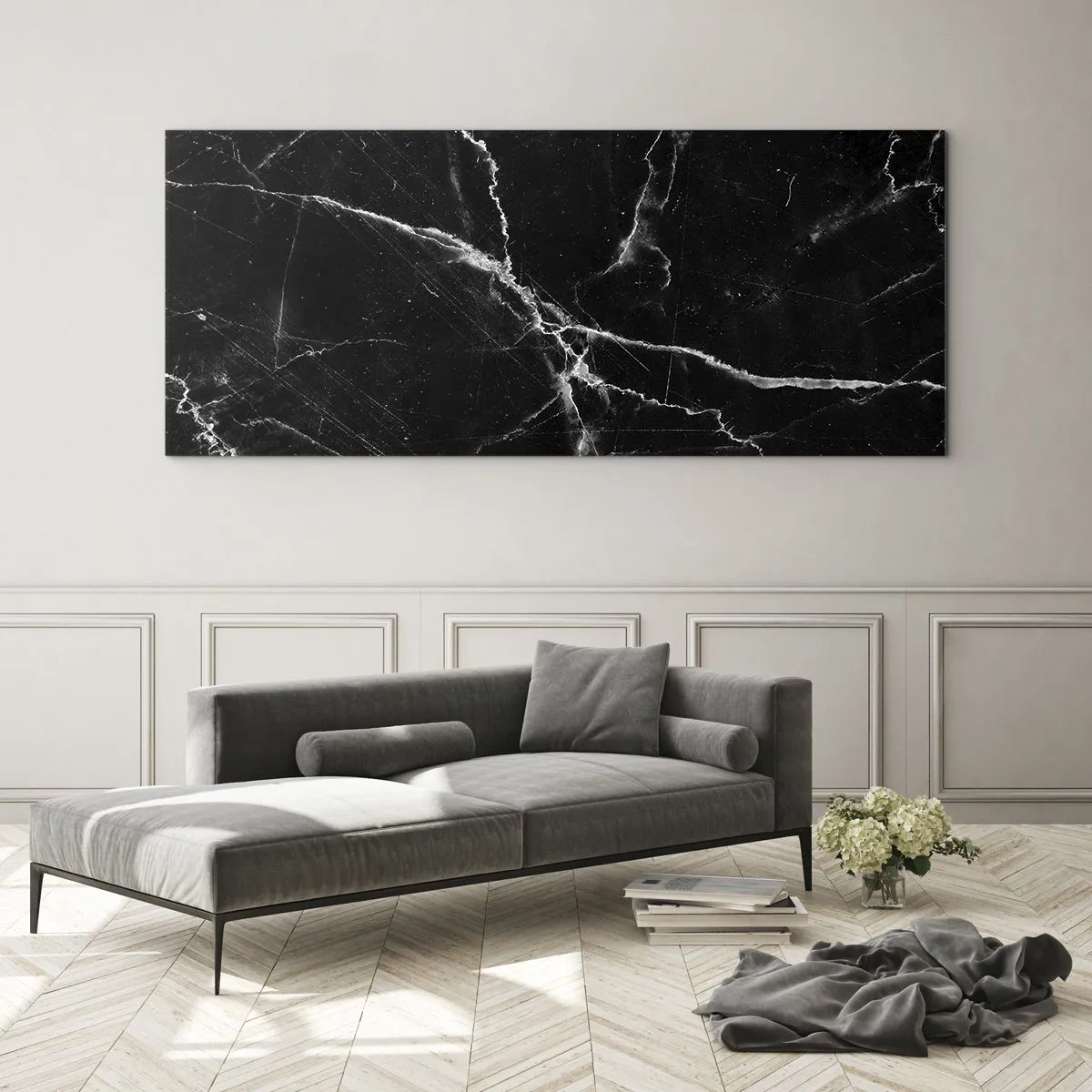 Cuadro sobre vidrio - Impresiones sobre Vidrio - La vida secreta de la piedra - 100x40 cm