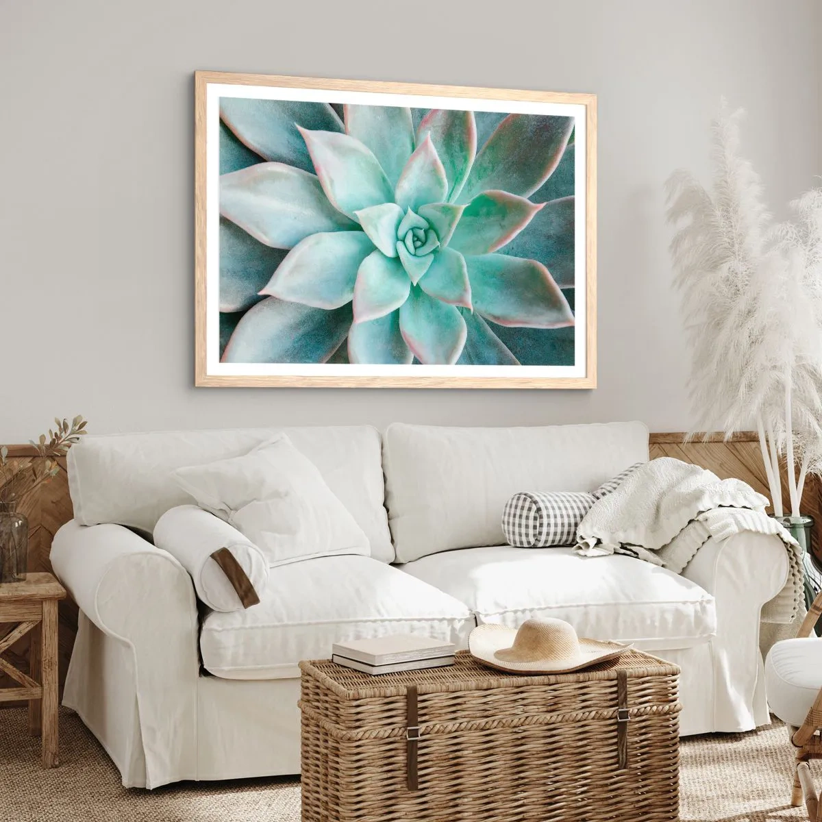 Póster en marco roble claro - El corazón del desierto - 91x61 cm