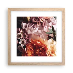 Póster en marco roble claro - Belleza envolvente - 30x30 cm