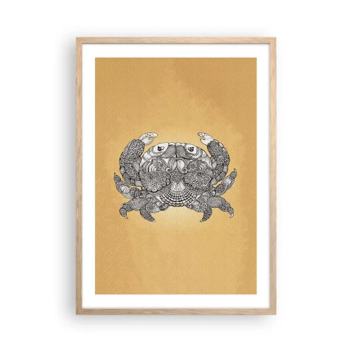Póster en marco roble claro - Cuentos del Sr. Cangrejo - 50x70 cm