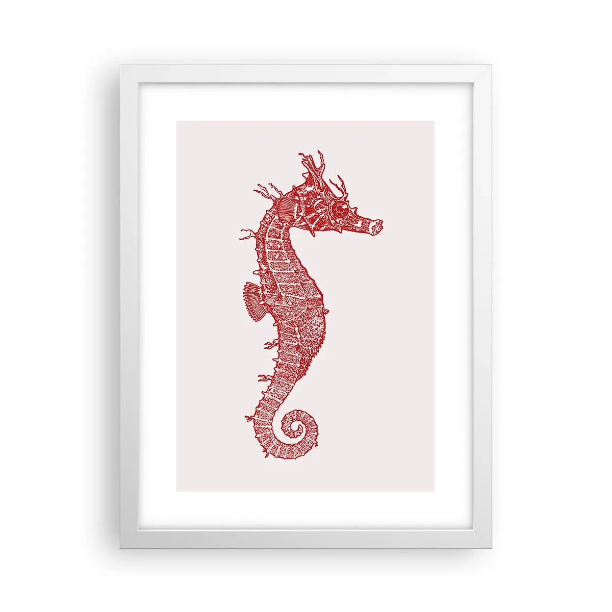 Póster en marco blanco - Una intrincada creación - 30x40 cm