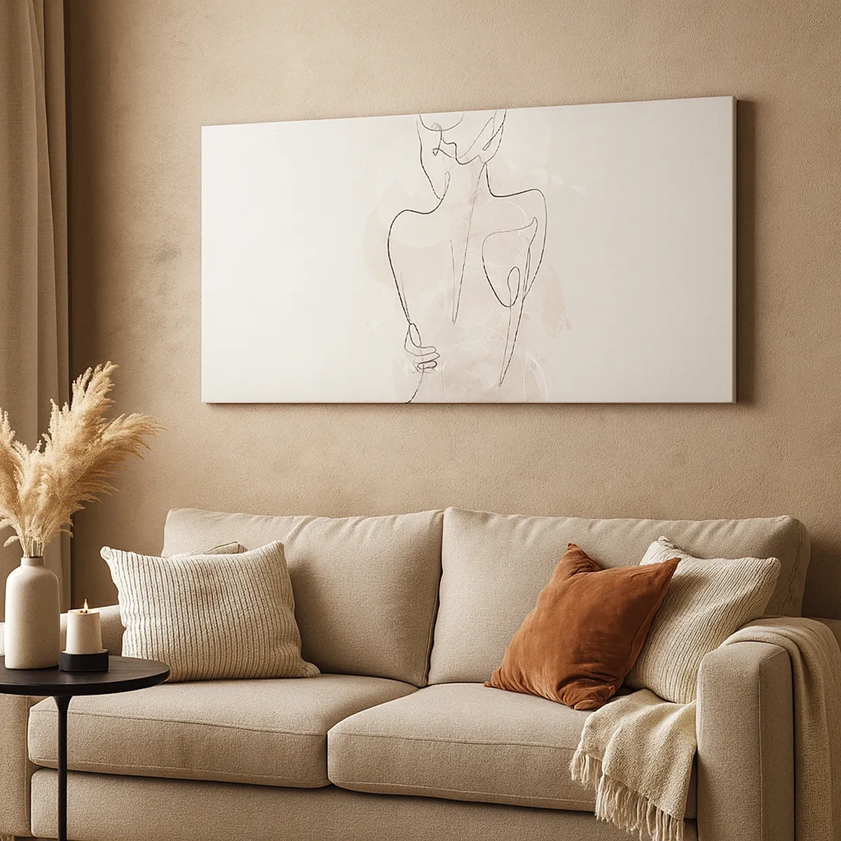 Cuadro sobre lienzo - Impresión de Imagen - Como un cuerpo sensible - 30x30 cm