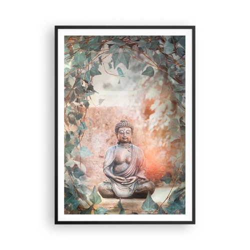 Póster en marco negro - Alegre armonía - 70x100 cm