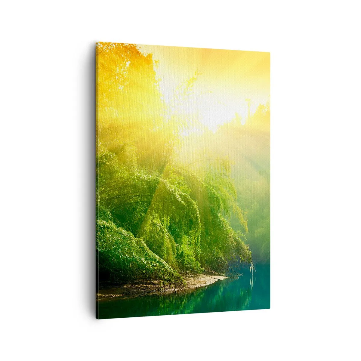 Cuadro sobre lienzo - Impresión de Imagen - Ahogarse en el sol y la sombra - 50x70 cm