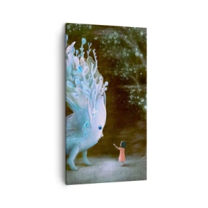 Cuadro sobre lienzo - Impresión de Imagen - Una reunión fantástica - 45x80 cm