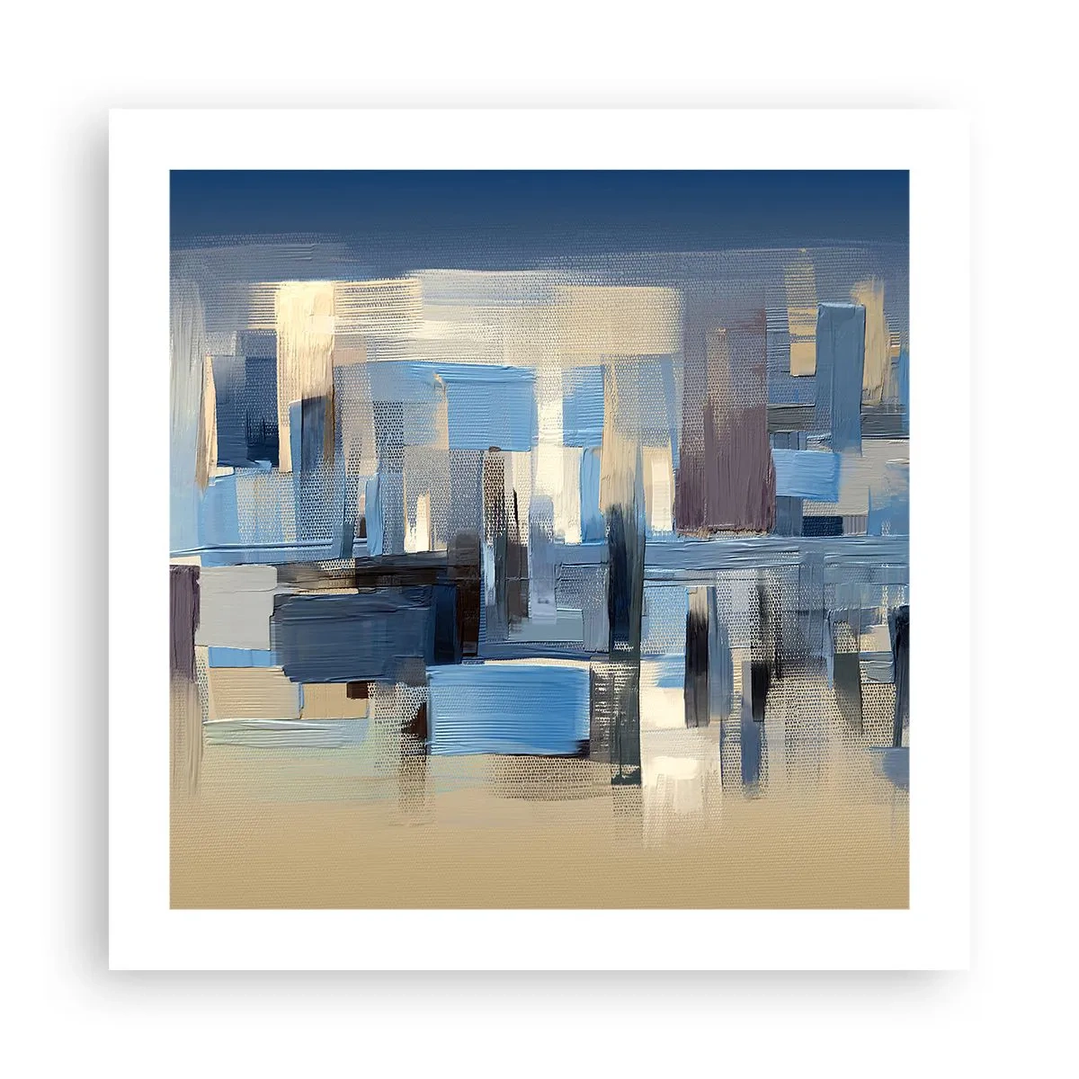 Póster - Construcción azul - 50x50 cm