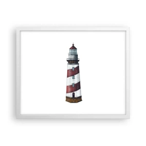 Póster en marco blanco - Siempre en guardia - 50x40 cm