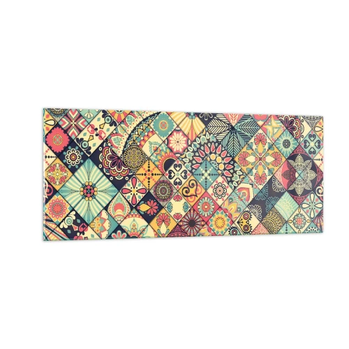 Cuadro sobre vidrio - Impresiones sobre Vidrio - Clima marroquí - 100x40 cm