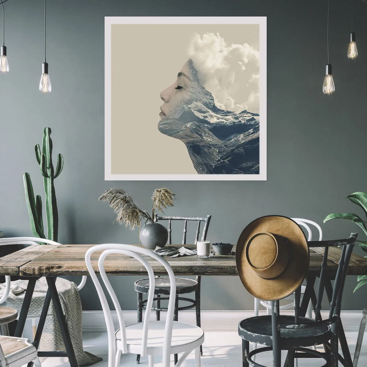 Póster - La belleza de los elementos - 40x40 cm