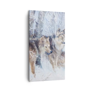 Cuadro sobre lienzo - Impresión de Imagen - ¡Cuidado! Aquí viene... - 45x80 cm