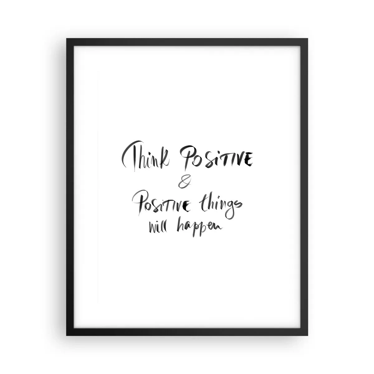 Póster en marco negro - ¿Cómo vivir? - 40x50 cm