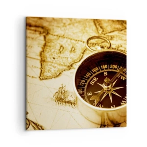 Cuadro sobre lienzo - Impresión de Imagen - ¿Este u Oeste? - 60x60 cm