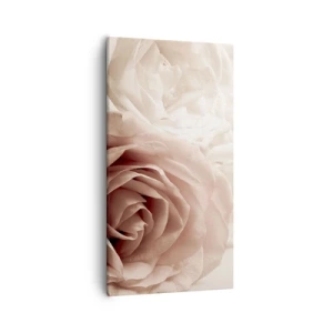 Cuadro sobre lienzo - Impresión de Imagen - En el corazón de una rosa - 55x100 cm