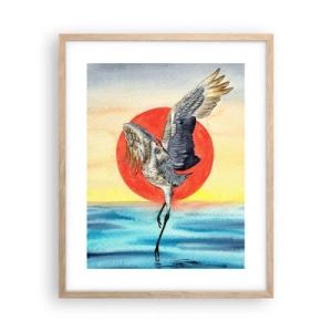 Póster en marco roble claro - Hora de volver - 40x50 cm