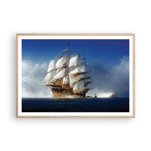 Póster en marco roble claro - La gran gloria - 100x70 cm