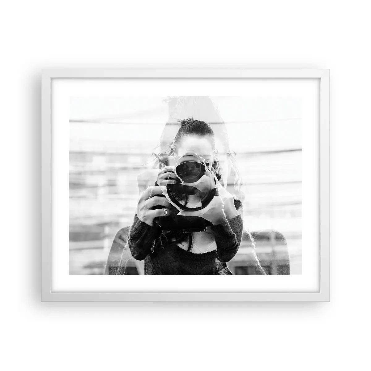 Póster en marco blanco - Creador y creación - 50x40 cm